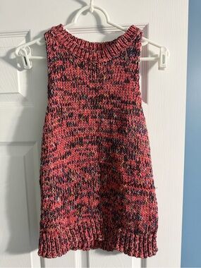 LOFT Multicolor Pink Knit Tank